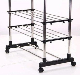 Телескопічна полиця Colgador doble ajustable Чорна